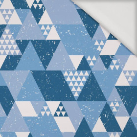 TRIANGLES / classic blue - Viscose jersey