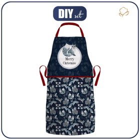 CHRISTMAS APRON - FOLK FOXES (FOLK FOREST)