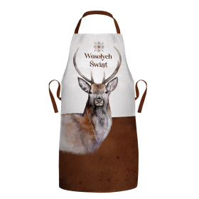 CHRISTMAS APRON - WESOŁYCH ŚWIĄT / reindeer