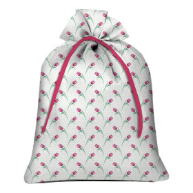 Gift pouches - GLITTER DOTS PAT 3 / LEAVES pat 16 - sewing set