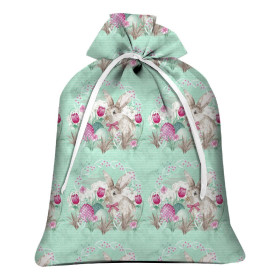 Gift pouches - GLITTER DOTS PAT 3 / LEAVES pat 16 - sewing set