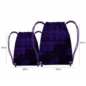 GYM BAG - OWL / MAGIC DAMASCO pat. 2 (MAGIC SCHOOL) - sewing set