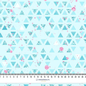 GLITTER TRIANGLES (WONDERLAND) - viscose woven fabric