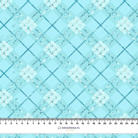 GLITTER CHECK (WONDERLAND) - Cotton woven fabric