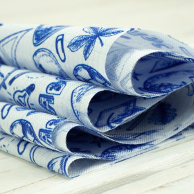NOTEBOOK BLUE MINI - Waterproof woven fabric