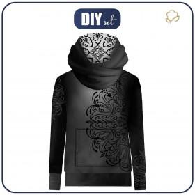 UNISEX HOODIE "HYDRA" (M) - MISTY MANDALA - sewing set 