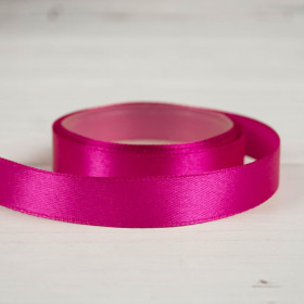 Satin Ribbon, width 12mm - fuchsia