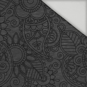 MEHNDI BLACK  / melange graphite - quick-drying woven fabric