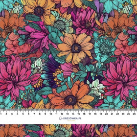 WATER-COLOR FLOWERS pat. 7 - quick-drying woven fabric