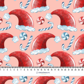 SANTA'S HATS / CANDIES (CHRISTMAS SEASON) - Hydrophobic brushed knit