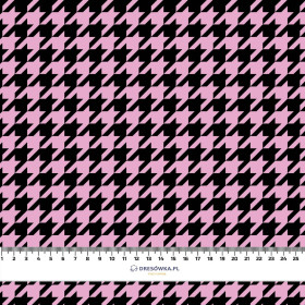 BLACK HOUNDSTOOTH / pink