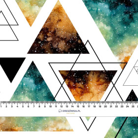 TRIANGLES / galactic journey - Waterproof woven fabric