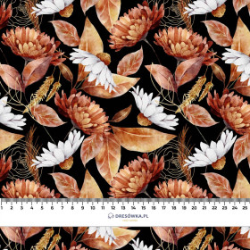 GOLDEN GARDEN pat. 3 (COLORFUL AUTUMN) / black - softshell