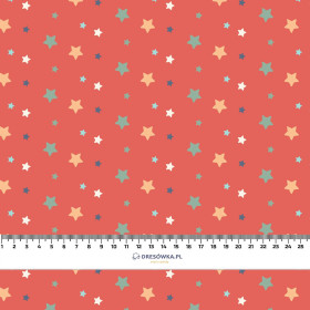 COLORFUL STARS pat. 2 - Cotton woven fabric