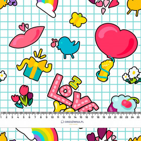 COLORFUL STICKERS PAT. 1 - Waterproof woven fabric