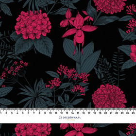 FLOWERS / viva magenta - quick-drying woven fabric