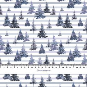 WALD M.2 /STREIFEN (GEMALTER WALD) - Cotton woven fabric