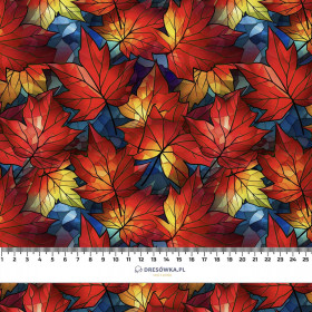 LEAVES / STAINED GLASS PAT. 1 - single jersey 
