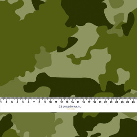 100CM CAMOUFLAGE PAT. 3 / olive - organic looped knit fabric