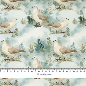 PASTEL BIRDS PAT. 2 - Linen 100%