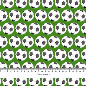 FOOTBALLS pat. 3 / green - Waterproof woven fabric