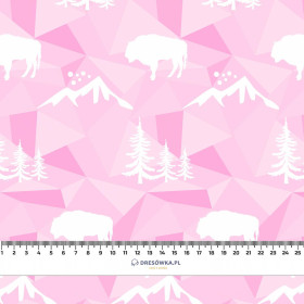 PRIMEVAL FOREST (adventure) / pink - brushed knitwear with elastane ITY