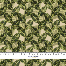 PARADISE LEAVES pat. 3 (SAFARI) - Cotton woven fabric