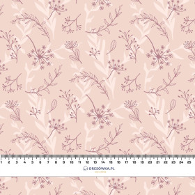 PINK LEAVES PAT. 2 - Cotton muslin