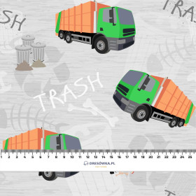 GARBAGE TRUCK - Cotton woven fabric