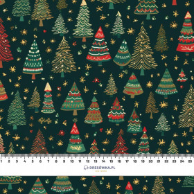 CHRISTMAS TREE PAT. 2 - looped knit fabric with elastane ITY