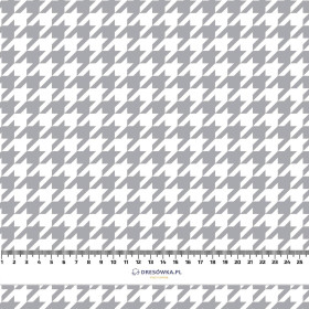 GREY HOUNDSTOOTH / WHITE - Nylon fabric Pumi