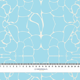 WATER WORLD (BACKGROUND) / aqua - Viscose jersey