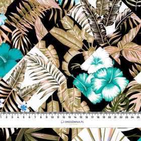 TROPICAL CHECK / golden - Crepe