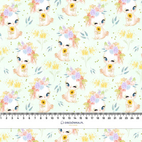BUNNIES PAT. 1 (CUTE BUNNIES) - looped knit fabric