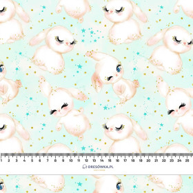 BUNNIES PAT. 5 (CUTE BUNNIES) - looped knit fabric