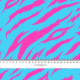 50cm NEON ZEBRA PAT. 4 - Cotton woven fabric