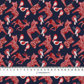 WINTER ANIMALS pat. 2 (NORDIC CHRISTMAS) - Waterproof woven fabric