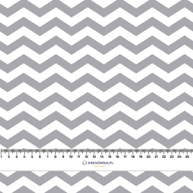 ZIGZAGS / grey - single jersey with elastane 