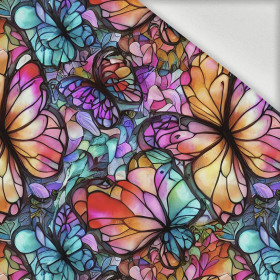 BUTTERFLIES / STAINED GLASS - viskose batiste