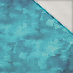 CAMOUFLAGE pat. 2 / sea blue - brushed knitwear with elastane ITY