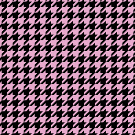 BLACK HOUNDSTOOTH / pink