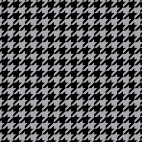 BLACK HOUNDSTOOTH / grey