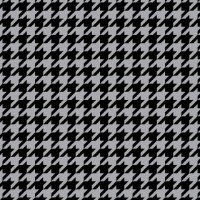 BLACK HOUNDSTOOTH / grey