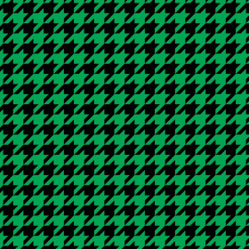 BLACK HOUNDSTOOTH / green