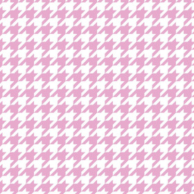 PINK HOUNDSTOOTH / WHITE