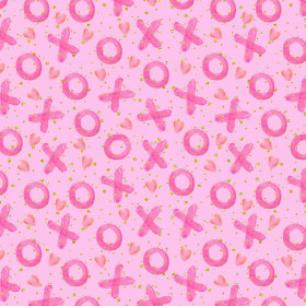 XOXO pat. 2 / pink