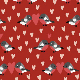 BIRDS IN LOVE PAT. 2 / RED (BIRDS IN LOVE)