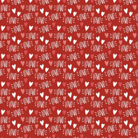 LOVE pat. 2 / red (BIRDS IN LOVE)