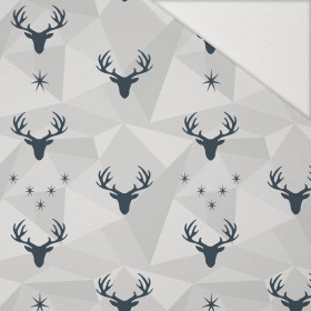 DEERS (adventure) / grey - Hydrophobic brushed knit