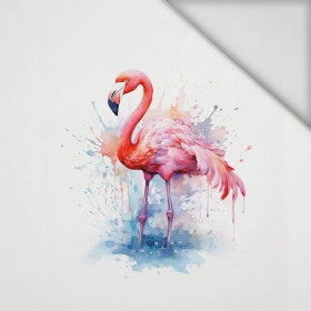 WATERCOLOR FLAMINGO - panel (60cm x 50cm) lycra 300g